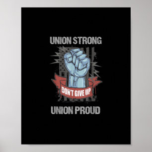 Affiche Union Forte Union Fière Fête du Travail Parti trav