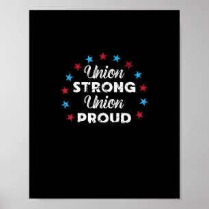 Affiche Union Forte Union Fière Union Patriotique Jouer US