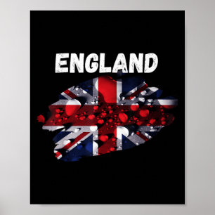 Affiche Union Jack Angleterre Pluie Royaume-Uni Royaume-Un