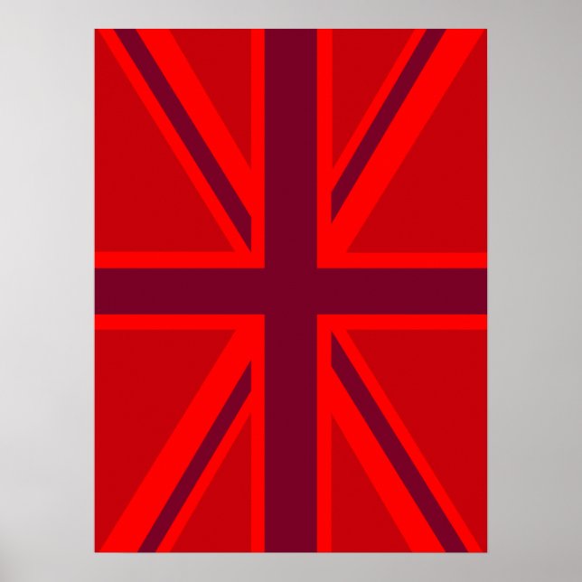 Affiche Union Jack rouge (Devant)