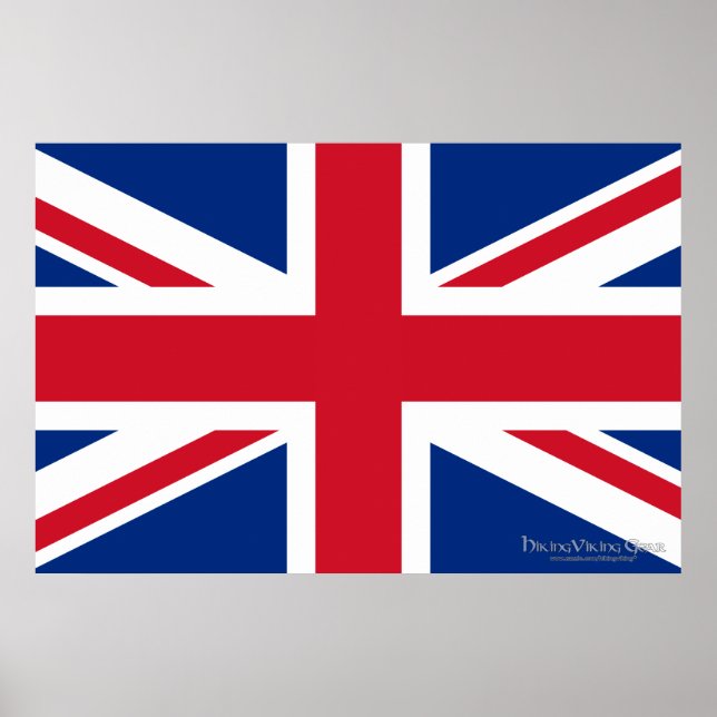 Affiche Union Jack Royaume-Uni (Devant)