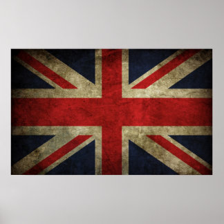 Affiche Union Jack - Worn