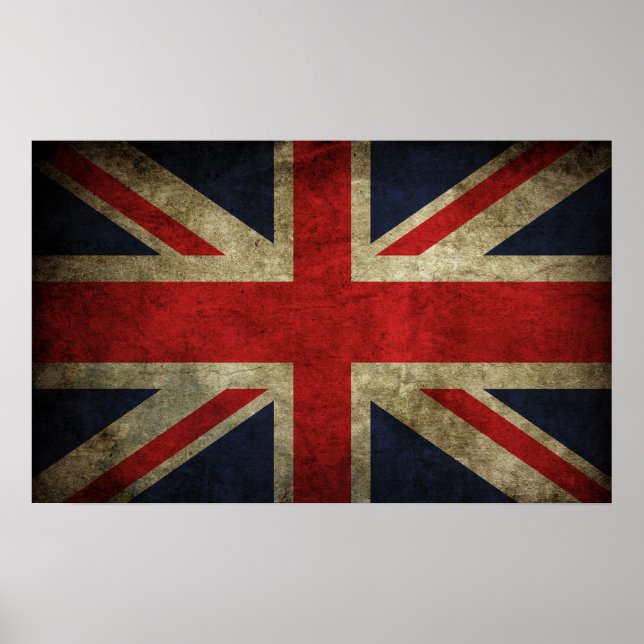 Affiche Union Jack - Worn (Devant)