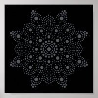 Unique Abstrait Art Mandala Modèle