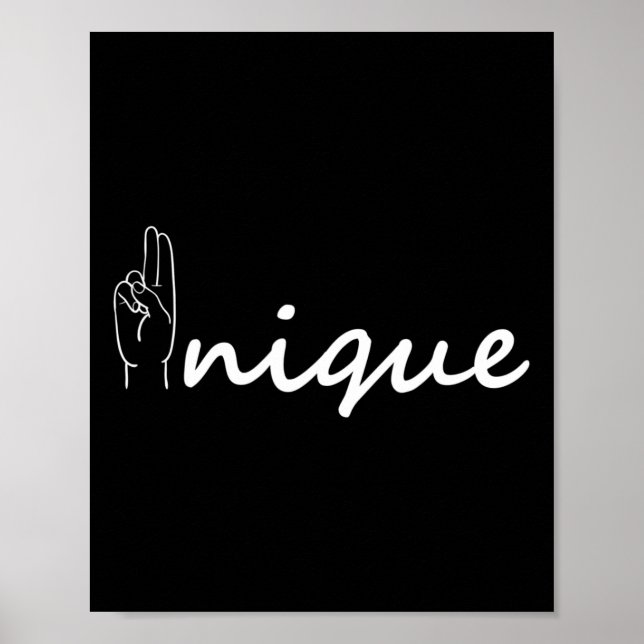 Affiche Unique ASL Alphabet American Sing Language ASL Tea (Devant)