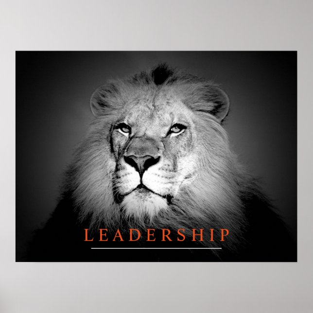 Affiche Unique leadership King Lion Portrait Artwork (Devant)