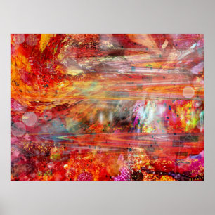 Affiche Unique peinture numérique Sci-Fi Imaginaire scène 