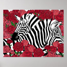 Affiche Unique Zebras