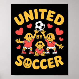 Affiche Unis par le football Supporter multiculturel _1