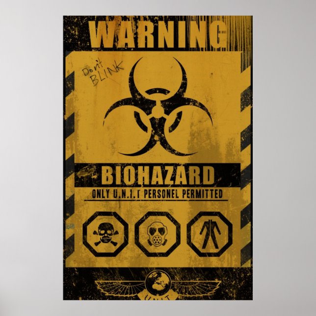 AFFICHE UNIT BIOHAZARD (Devant)
