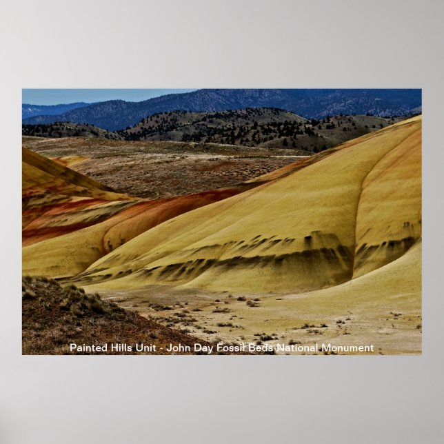Affiche Unité de Painted Hills dans John Day Fossil Beds (Devant)
