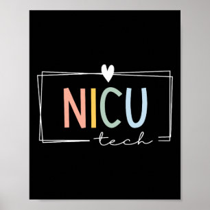 Affiche Unité de soins intensifs néonatals de Nicu Tech ré