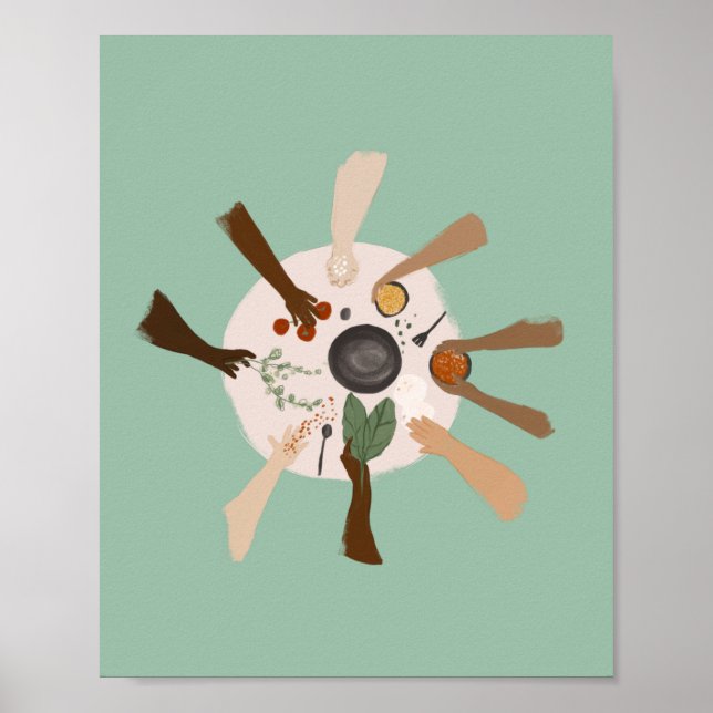 Affiche Unité par la diversité et la communauté (Devant)