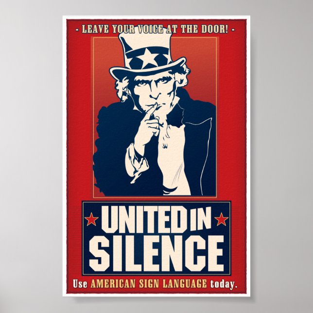 Affiche United in Silence (ASL) (Devant)