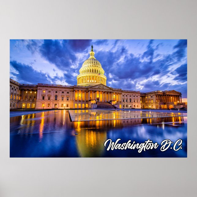 Affiche United States Capital Building, Washington, D.C. (Devant)
