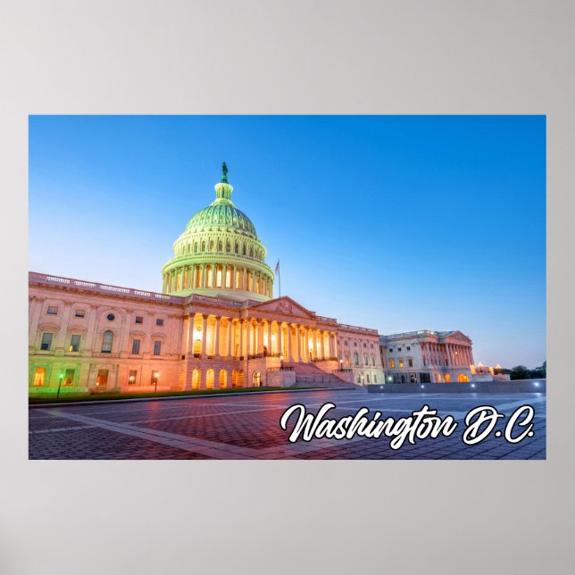 Affiche United States Capital Building, Washington, D.C. (Devant)