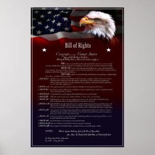 Affiche United States of America BILL of Rights