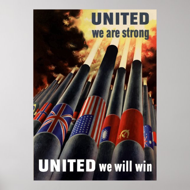 Affiche United We Are Strong (Devant)