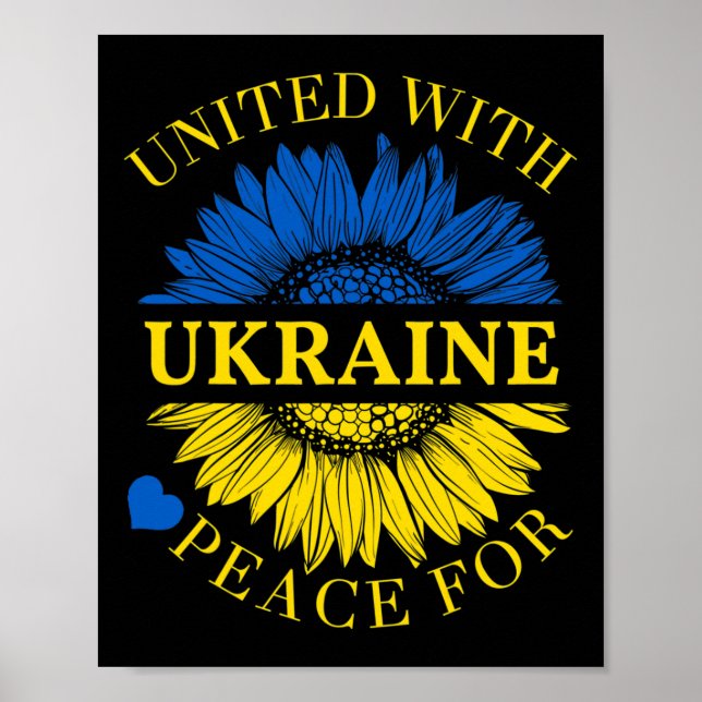 Affiche United With Ukraine Shirt  (Devant)