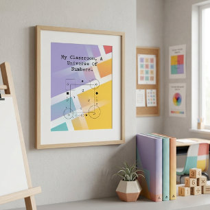 Affiche Univers classe de nombres   Monde des maths