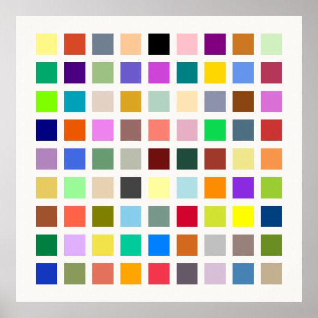 Affiche Univers des couleurs, l'arc-en-ciel et plus - 81 n (Devant)