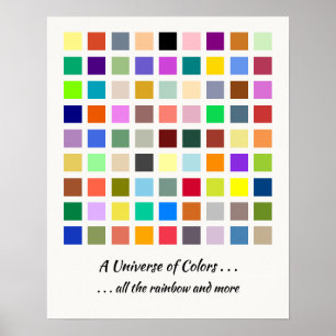 Affiche Univers des couleurs, l'arc-en-ciel et plus - 81 n