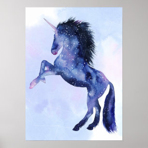 Affiche Univers Unicorne - Cosmique