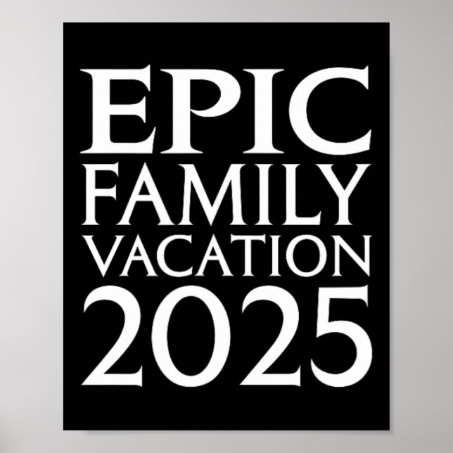 Affiche Universal Epic Universe Family Vacation 2025 Front (Devant)