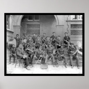 Affiche Université 1898 de Claflin de fanfare