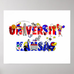 Affiche Université d'affiche du Kansas