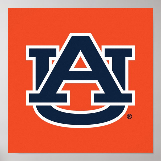 Affiche Université d'Auburn | Auburn UA Logo (Devant)