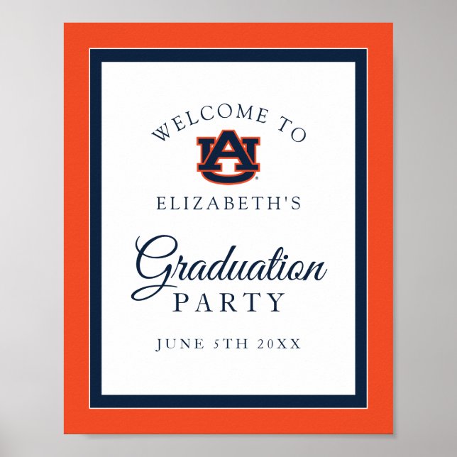 Affiche Université d'Auburn | Graduation (Devant)