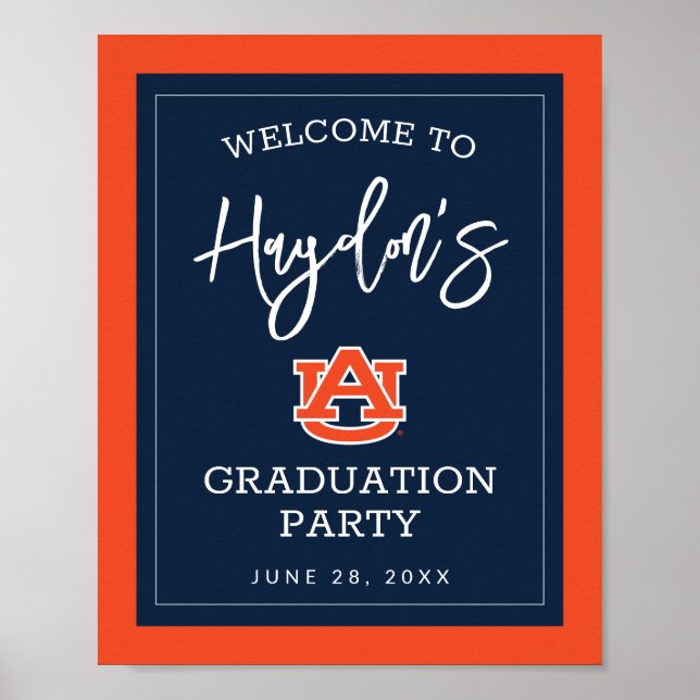 Affiche Université d'Auburn | Graduation Party (Devant)