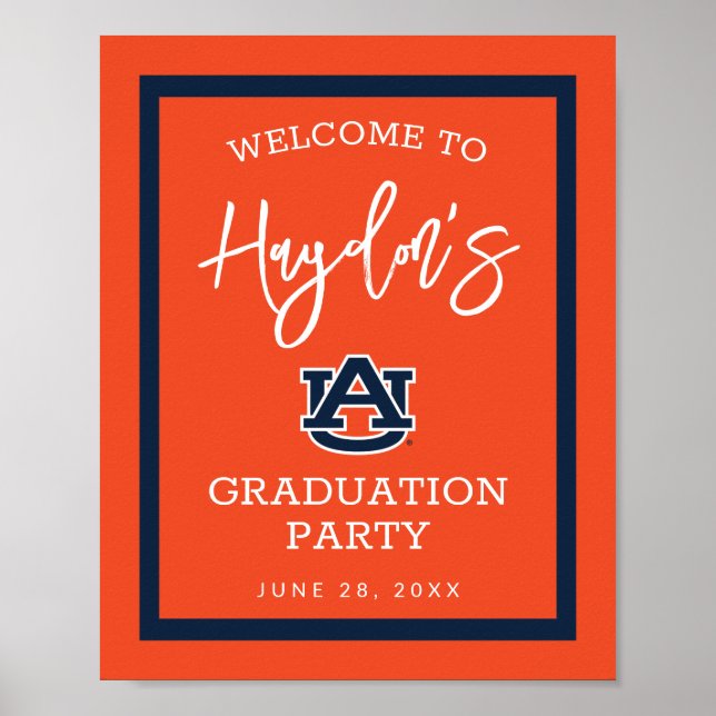 Affiche Université d'Auburn | Graduation Party (Devant)