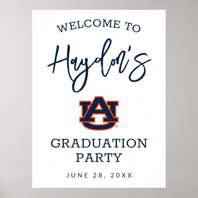 Affiche Université d'Auburn | Graduation Party (Devant)
