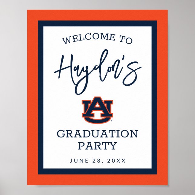 Affiche Université d'Auburn | Graduation Party (Devant)