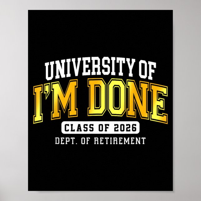 Affiche Université de J'en Ai Fini Cl 2026 Enseignant Retr (Devant)