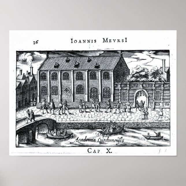 Affiche Université de Leiden,'A Dutch Athens' (Devant)