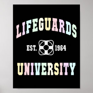 Affiche Université de maîtres-nageurs drôles Vacances fami