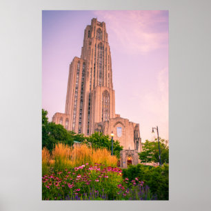 Affiche Université de Pittsburgh Cathédrale d'Apprentissag