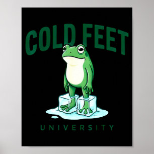 Affiche Université des pieds froids – hésitation humour gr