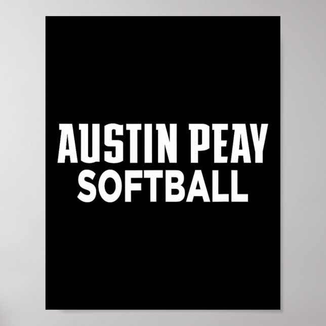 Affiche Université d'État Austin Peay Softll Gouverneurs A (Devant)