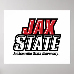 Affiche Université d'État de Jacksonville JAX STATE Logo