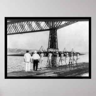 Affiche Université du Wisconsin Varsity Rowing 1914