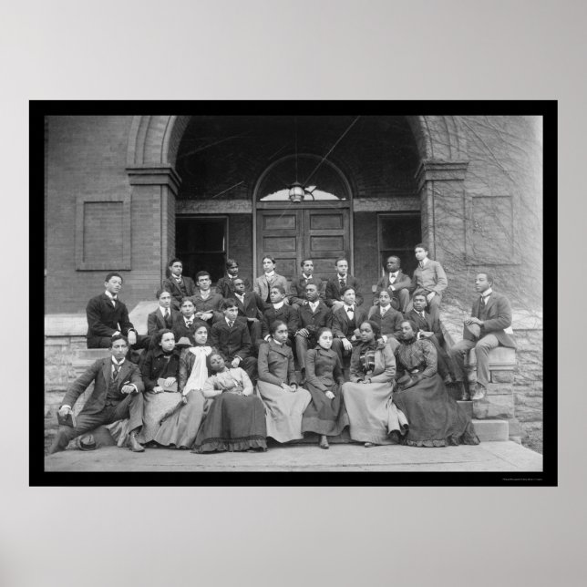 Affiche Université Fisk à Nashville, TN 1900 (Devant)