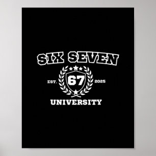 Affiche Université Six Sept Bruh 67 Mème 