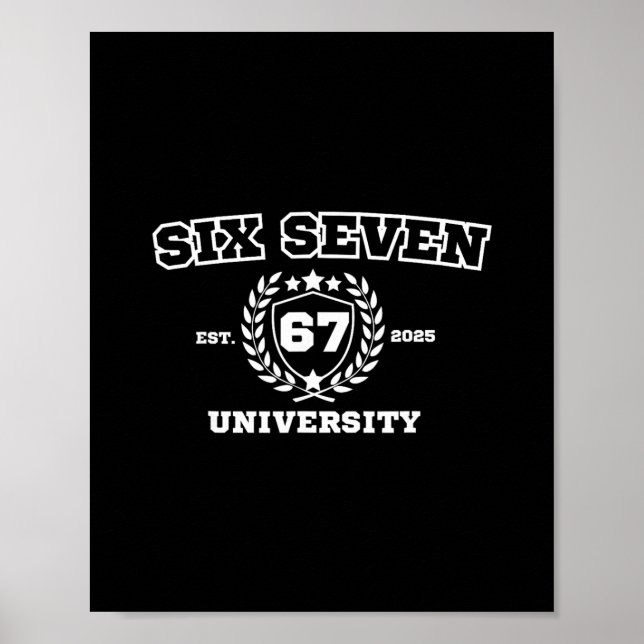 Affiche Université Six Sept Bruh 67 Mème  (Devant)