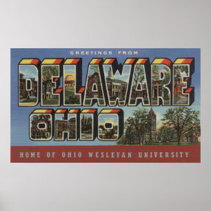 Affiche Université wesleyenne - grandes scènes de lettre