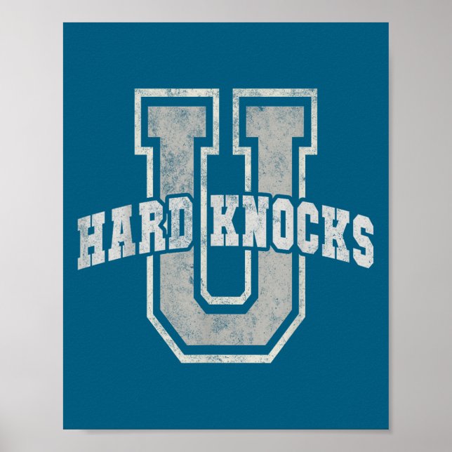 Affiche University Of Hard Knocks Life Goals College Schoo (Devant)