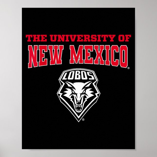 Affiche University Of New Mexico Unm Lobos Ncaa Unm&#   (Devant)